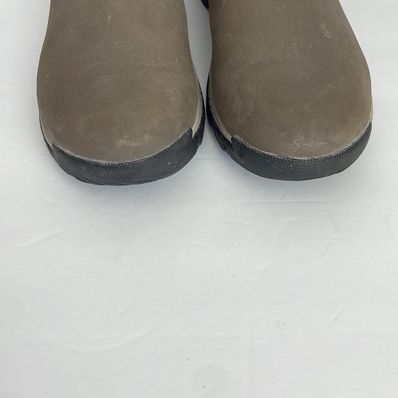 Columbia Men’s Yoncalla Mid Slip-on Waterproof Boots Taupe Grey 10 - Picture 3 of 9